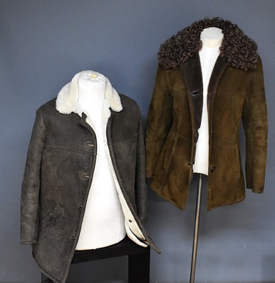 Lot 167 - A vintage suede and sheepskin coat by Adastra...