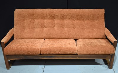 Lot 436 - A Mid-Century, likely Danish, teak three...
