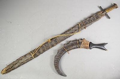 Lot 342 - Sudanese Mahdist Period Kaskara Sword, broad...