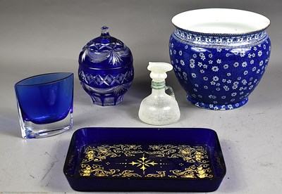 Lot 241 - A Shelley "Cloisello" ware blue and white...
