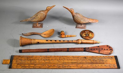 Lot 207 - A group of treen to include an Aston & Mander...