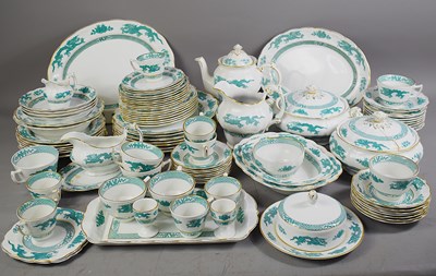Lot 298 - A Booths pottery Green Dragon pattern part tea...
