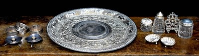 Lot 349 - A group of silver and silver plateware, to...