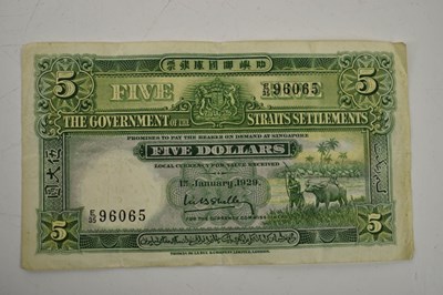 Lot 232 - Government of the Straits Settlements, $5...