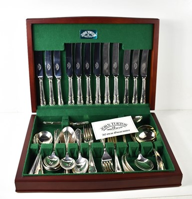 Lot 352 - A canteen of silver plated cutlery by John...