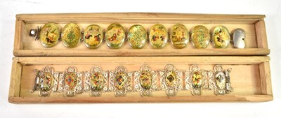 Lot 47 - A vintage Indian white metal filigree and...