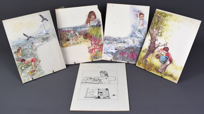 Lot 249 - Shirley Tourret (illustrator 1935-2007): four...