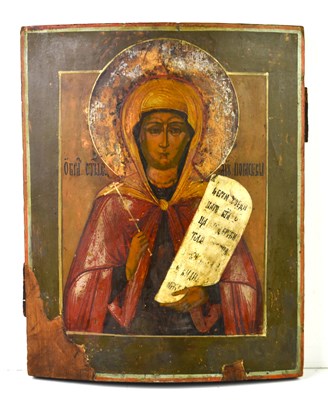 Lot 297 - A late 18th / early 19th century Russian icon...