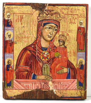 Lot 293 - A late 18th / early 19th century Russian icon...