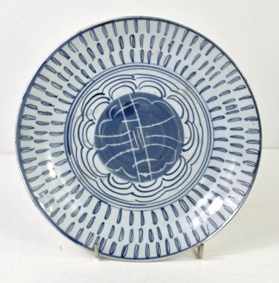 Lot 18 - A Chinese blue and white porcelain "Longevity"...