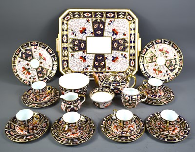 Lot 54 - A Royal Crown Derby Imari part tea service in...