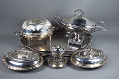 Lot 133 - A group of silver plated items to include...