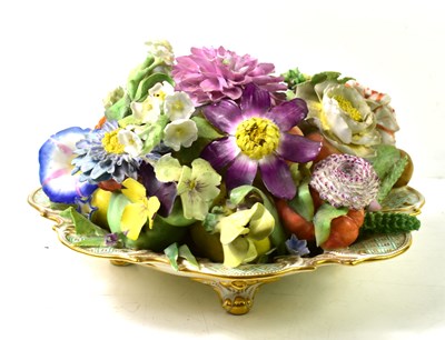 Lot 44 - A 19th century German fine porcelain floral...