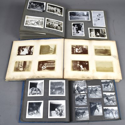 Lot 190 - A Victorian photograph album with photos of...