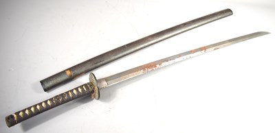 Lot 333 - A 19th century Japanese Katana sword, the...