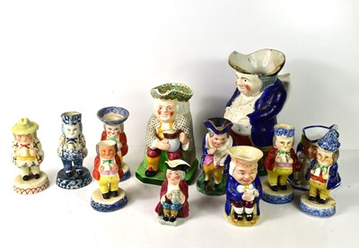 Lot 57 - A Victorian Copeland Spode Toby jug together...