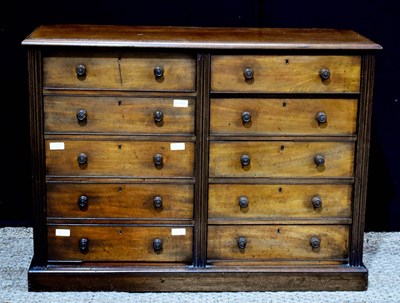 Lot 391 - A Victorian mahogany cabinet or haberdashery...
