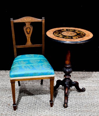 Lot 357 - A 19th century marquetry inlaid occasional...