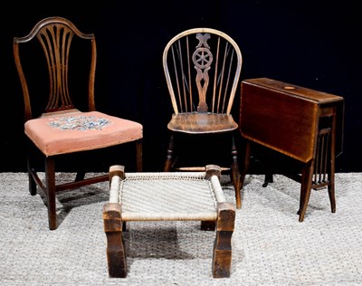 Lot 343 - A group of antique furniture, to include a...