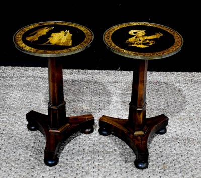 Lot 383 - A pair of 19th century Empire style rosewood...