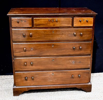 Lot 354 - A 19th century mahogany splitter chest of...