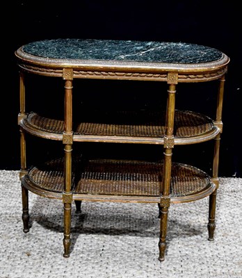 Lot 364 - A French early 20th century three tier...