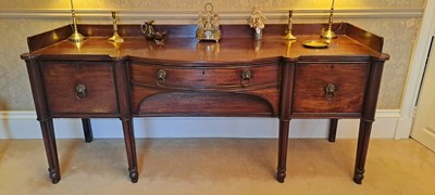 Lot 395 - A 19th century Regency sideboard, with...