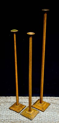 Lot 84 - A set of three early 20th century hat stands,...