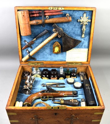 Lot 93 - A Vampire killing kit, the contents within an...