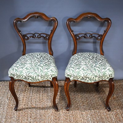 Lot 373 - A pair of Victorian Chippendale style dining...