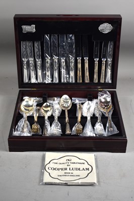 Lot 139 - A canteen of silver plated cutlery made by...