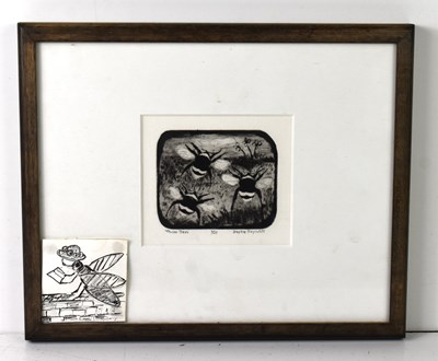 Lot 247 - Daphne Reynolds (1918-2002): Three Bees,...