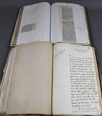 Lot 233 - A book of printed ephemera relating to the...