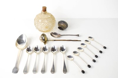 Lot 134 - A selection of silver spoons, to include a set...
