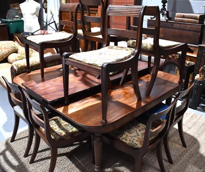 Lot 388 - A 19th century mahogany dining table, with...