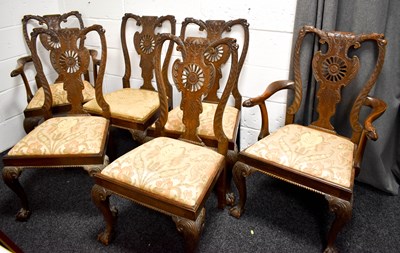 Lot 400 - A fine set of 19th century mahogany Irish...