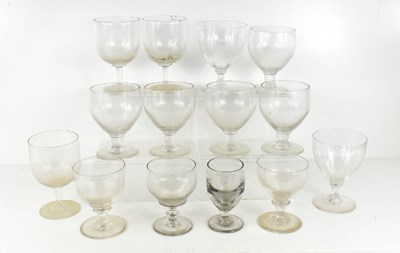 Lot 76 - A Georgian deceptive toastmasters glass,...