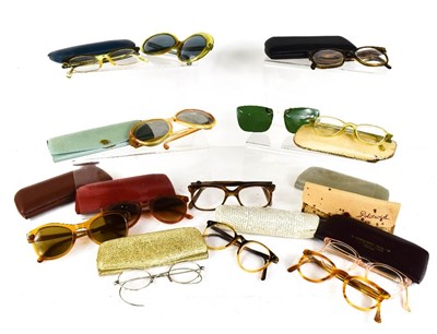 Lot 111 - A selection of vintage glasses and sunglasses,...