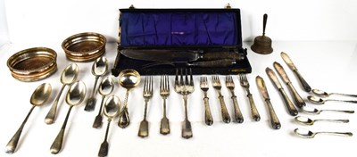 Lot 130 - A selection of silver plateware, to include a...