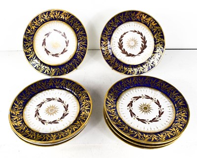 Lot 41 - Nine early 19th century Chamberlain Worcester...