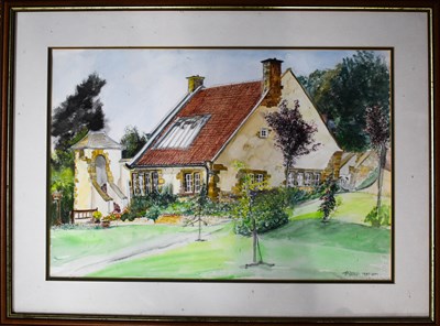 Lot 246 - P Benby (20th century): watercolour depicting...
