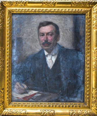 Lot 291 - Mulock (20th century): portrait of a gentleman,...