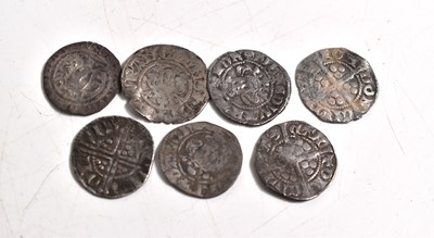 Lot 24 - A group of silver hammered coins to include an...