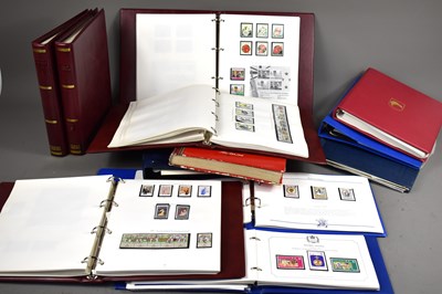 Lot 512 - A collection of albums containing GB and...