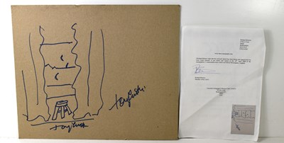 Lot 387 - An original ink sketch drawn by Tony Curtis...