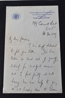 Lot 374 - A handwritten signed letter from Charles Percy...