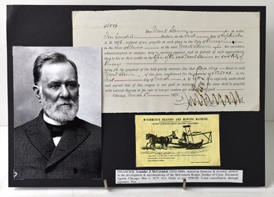 Lot 370 - Leander James McCormick (1819-1900): A 19th...