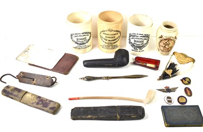 Lot 8 - A group of collectables to include a 19th...