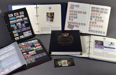 Lot 519 - A collection of stamp albums containing GB and...
