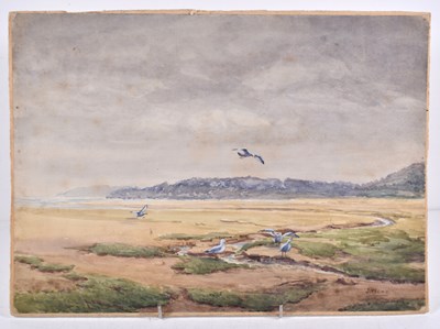 Lot 230 - Joseph West, FRSA BWS, (1881-1958); seagulls...